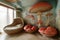 Enchanted mushroom-themed room