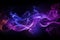 Enchanted neon smoke abstract background - vibrant colors and mystical aura for designs