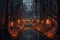 Enchanted Pathway in a Spooky Forest of Nightmares, Generative AI