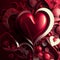 Enchanted Romance: A Valentine`s Day Background of Love and Passion