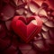 Enchanted Romance: A Valentine`s Day Background of Love and Passion