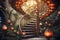 enchanted Spiral Staircase Mushroom magical fairytale world