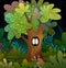 Enchanted Spooky Forest Fairytale Tree with Eyes