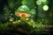 enchanted Verdant Spiral Mushroom magical fairytale world