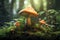 enchanted Verdant Spiral Mushroom magical fairytale world