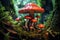 enchanted Verdant Spiral Mushroom magical fairytale world
