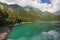 Enchanted view of the Lago dei Cavalli, Alpe Cheggio in Piemonte