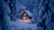 Enchanted Winter Cabin Retreat: Forest Felicity./n