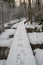 Enchanted Winter Trails: Snowy Wooden Pathways in Dobele\\\'s Latvian Forests
