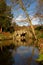 Enchanting 18th century grotto on the lake. Painshill Park, Surrey.