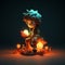 Enchanting 3d Render Sprite With Unique Character Design And Luminous Lighting
