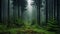 Enchanting 8k Forest Image: Misty European Fairytale With Rainy Weather