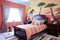 Enchanting African-inspired Child\\\'s Bedroom: Pink and Orange Whimsical Wonderland