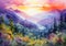 Enchanting Alaskan Sunrise: A Dreamy Mountain Meadow Awash with