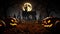 Enchanting All Hallows\\\' Eve Eyes of Jack O\\\' Lanterns, Trick-or-Treating, and Spooky Halloween Delights. created wi