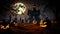 Enchanting All Hallows\\\' Eve Eyes of Jack O\\\' Lanterns, Trick-or-Treating, and Spooky Halloween Delights. created wi