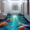 Enchanting Aquatic Haven: 3D Epoxy Floors Unveiling a Magical Underwater World