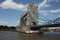 The enchanting as famous Tower of London Bridge and a clear blue sky