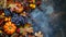 Enchanting Autumn Vibes: Wild Grapes, Pumpkin, and Floral Delights -