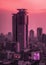 Enchanting Bangkok Skyline at Dusk: A Kawaii Brutalist Dreamscape (AI Generated)