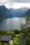 Enchanting beauty of Geirangerfjord, stunning fjord in Norway. Fjord is surrounded by majestic mountains, covered with