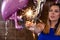 Enchanting Birthday Celebration: Sparkler Magic in a Decorated Restaurant