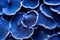 Enchanting Blue mushroom closeup background. Generate Ai