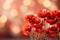 Enchanting bokeh background with vibrant poppy flowers and ample text space for captivating design.