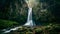 Enchanting Cascade in Brazil\\\'s Lush Wilderness. Concept Nature, Waterfalls, Brazil, Wilderness,