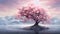 Enchanting cherry blossom tree in full bloom. Generative Ai.NO.03