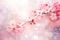 Enchanting Cherry Blossoms: A Vibrant Fractal Display of Pink Bl