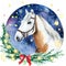 Enchanting Christmas Equine Beauty