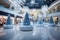 Enchanting Christmas Wonderland in a Vibrant Shopping Mall