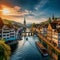 Enchanting cityscape of Zurich, Switzerland