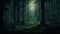 Enchanting Dark Forest Illustration With Highly Detailed Style