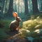 Enchanting Day in the Forest Adorable Baby Rabbit in a Flower Grove