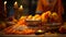Enchanting Diwali Delights: Vibrant Traditional Attire, Marigolds, and Diyas