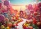 Enchanting Dreamscape: A Magical Journey Through the Candy Land