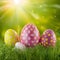 Enchanting Easter eggstravaganza unfolding in a magical wonderland of delight