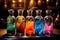 Enchanting Elixirs: Colorful Magic Potions in Bottles. Generative By Ai