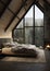 Enchanting Escape: A Bedroom Oasis with a Fireplace, Forest View