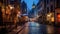 Enchanting European Nightscape: Architectural Beauty Illuminated