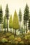 Enchanting Forest: A Nature Journal of Earthy Pastels and Majest