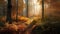 Enchanting Forest Painting for Wall Decor.