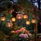 Enchanting Garden of Dreams with Decorative Lanterns