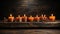 Enchanting Glow: Candles on a Wooden Table