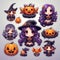 Enchanting Halloween Witch Icons