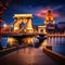 Enchanting Journey in Budapest: Chain Bridge, River, and Buda Castle