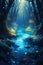 Enchanting Journey Through a Glowing Stream Forest: A Magical En