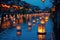 Enchanting Lanterns on the Water